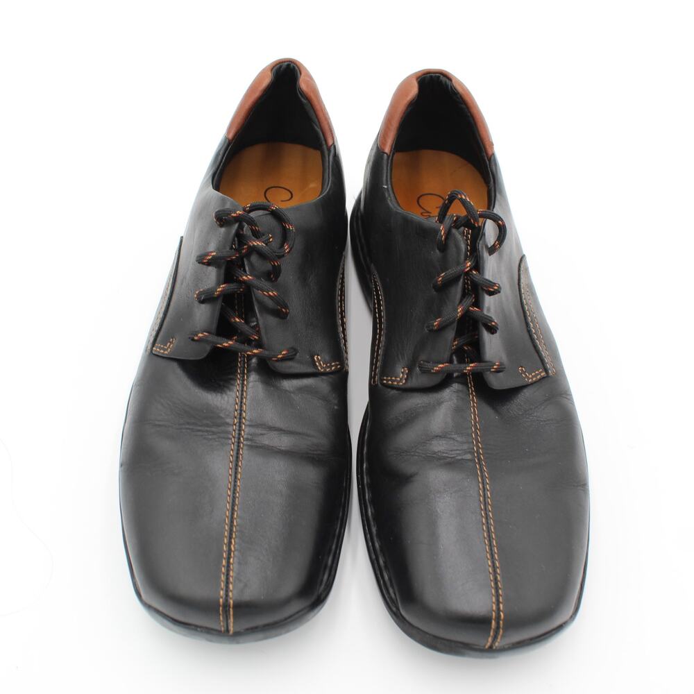 Cole Haan Oxford Shoes Mens 9.5 Black Brown Leather Lace Up Comfort Dress Casual - Picture 3 of 9